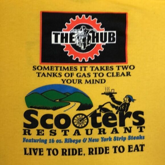 Vintage “Scooter’s Restaurant at The Hub Motel” T-Shirt | 2-sided | Medium - Picture 4 of 6